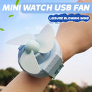 idrop Small Watch USB Mini Fan / Kipas USB Jam Lengan / 啪啪带卡通手表风扇
