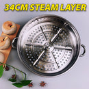 idrop [ 34CM ] Cooker Steamer Layer / Lapisan Periuk Masak Stim / 蒸锅层