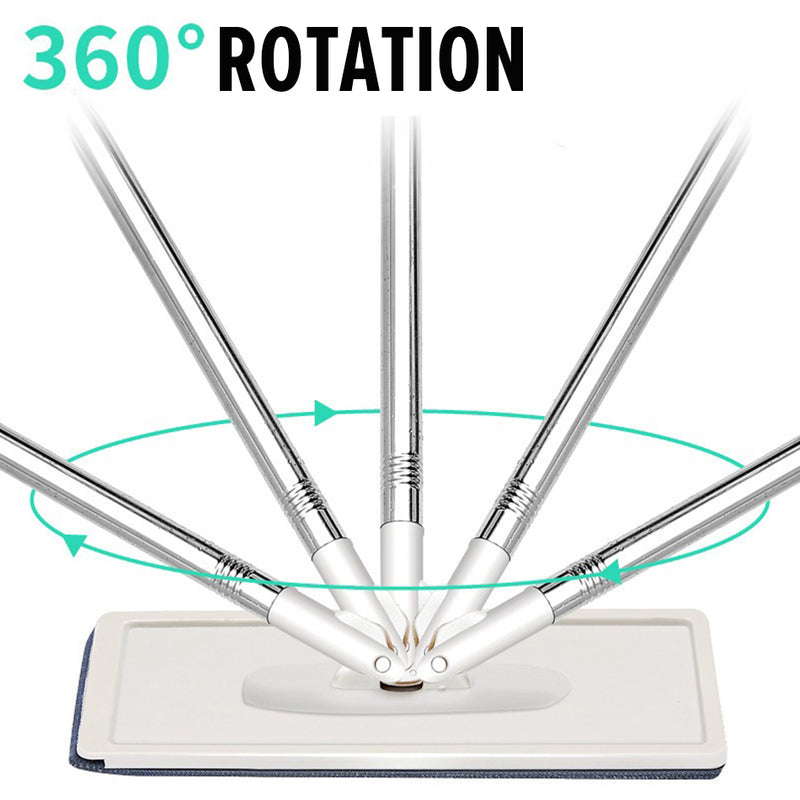 idrop Household Flat Cleaning Mop Hands Free / Mop Lantai Nipis / 刮刮乐拖把