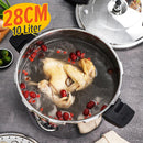 idrop [ 28CM ] 10L Stainless Steel Pressure Cooker / Pemasak Tekanan Keluli Tahan Karat / 28CM商用压力锅(10L)