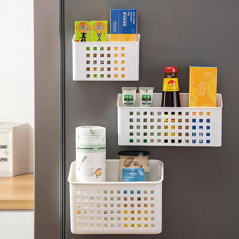 idrop Magnetic Plastic Storage Box Shelf (Magnet + Suction Cup) / Rak Kotak Penyimpanan Barang / 磁吸式塑料收纳盒1号(磁铁+吸盘