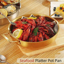 idrop Stainless Steel Double Ear Pot Pan SUS201 / Mangkuk Piring Keluli Tahan Karat / 不锈钢双耳海鲜锅(201)