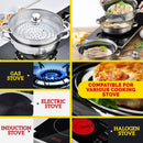 idrop [ 28CM ] 2 LAYER Multipurpose Kitchen Cooking Soup Pot & Steamer