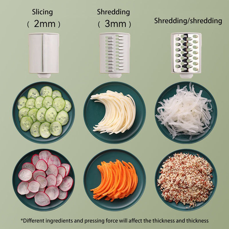 idrop Multifunctional Vegetable Grater Cutter Slicer Shredder Hand Rotary Roller / Penghiris Pemotong Sayur Pelbagai Guna / 多功能蔬菜刨丝器切菜机切片机切菜机手动旋转滚筒