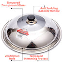 idrop Non-Magnetic Stainless Steel Pot Pan Lid Cover 34CM~42CM / Penutup Periuk dan Kuali Keluli Tahan Karat / [40CM]无磁不锈钢锅锅盖盖 [ 1PC ]