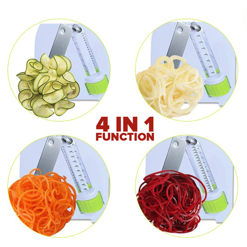 idrop Vegetable Spiral Cutter Slicer Hand Cranked with Suction Base / Pemotong Sayur / 手摇卷丝器(切菜器)