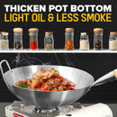 idrop [ 28-36CM ] Round Bottom Uncoated Stainless Steel Cooking Frying Pan / Periuk Memasak Bentuk Kawah Bulat 30CM 32CM 34CM / 30CM 32CM 34CM圆底无涂层不锈钢烹饪煎锅