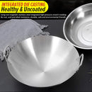 idrop PRE ORDER [ 50 / 60 / 70 / 80CM ] EXTRA LARGE Cooking Wok Thick Double Ear Round Bottom Stainless Steel Pan / SAIZ BESAR Periuk Kuali Masak Besar Keluli Tahan Karat / 不锈钢炒锅双耳特厚饭店厨师圆底锅-特大号商用农村炒菜锅批发