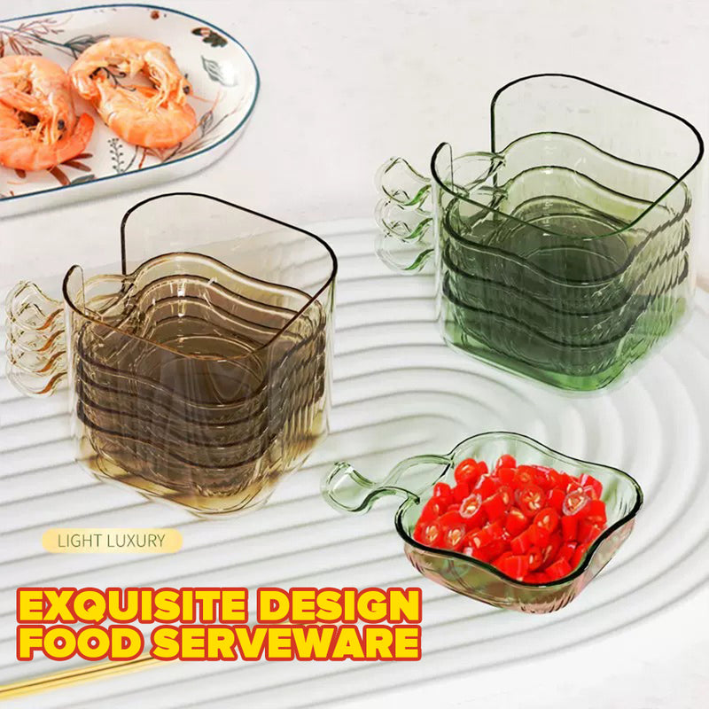 idrop [ 6PCS ] Multipurpose Dipping Plate PET Serving Plate / Piring Hidang Kecil Pelbagai Guna / 蘸料碟