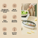 idrop 4 Compartment Seasoning Jar / Bekas Penyimpanan Rempah Perencah / 4格调味罐