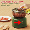 idrop  350ML Smart Electric Food Blender Chopper Processor USB Rechargeable / Mesin Pengisar Makanan Elektrik Boleh Mengecas / 350ML 智能电动食品搅拌机切碎机处理器 USB 可充电