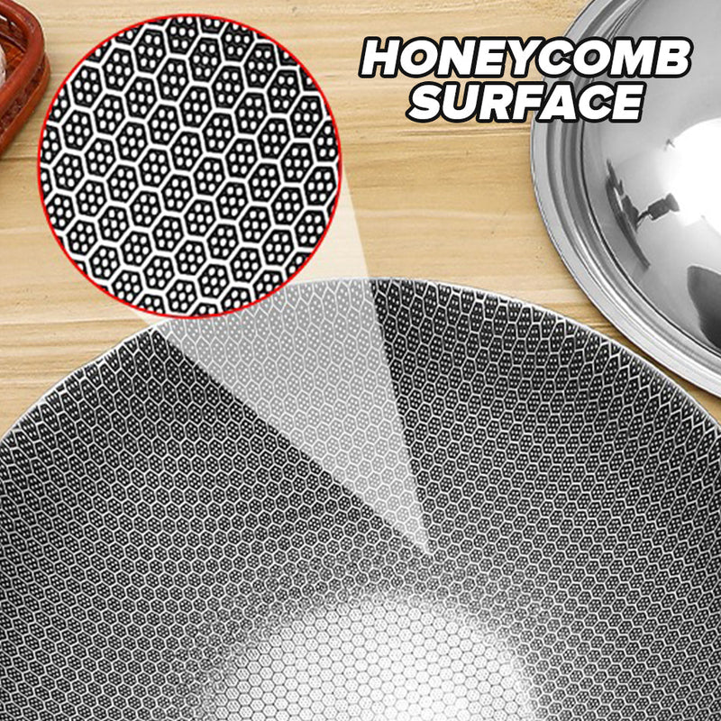 idrop [ 65CM ] Mega Large Honeycomb Nonstick Cooking Wok / Periuk Honeycomb Saiz Besar 65CM / 65CM特大号蜂窝不粘炒锅