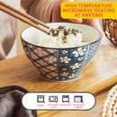 idrop [ 5PCS ] Japanese Style Ceramic Bowl Tableware Gift Box Set / Set Mangkuk Seramic Hadiah Saguhati /  (5P/BOX)日式和风餐具五陶瓷碗礼盒套装