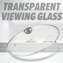 idrop [ 34CM ] Tempered Glass Frying Pan Lid Cover / Penutup Periuk Masak / 钢化玻璃煎锅盖