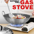 idrop [ 28CM / 32CM / 36CM ] Nonstick Stainless Steel Honeycomb Cooking Wok / Periuk Masak Keluli Tahan Karat Honeycomb / 不锈钢双耳蜂窝炒锅