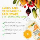 idrop 1.28kg Food Grade Dishwashing Fruit & Vegetable Liquid Detergent / Sabun Basuh Pinggan Buah & Sayur /  1.28KG蔬果园橘彩星光果蔬餐具净