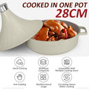idrop 28CM Moroccan Style Tagine Taji Multifunction Cooking Pot / Periuk Masak Tangine Taji Pelbagai Guna Morocco /  28CM摩洛哥风格Tangines多功能烹饪锅