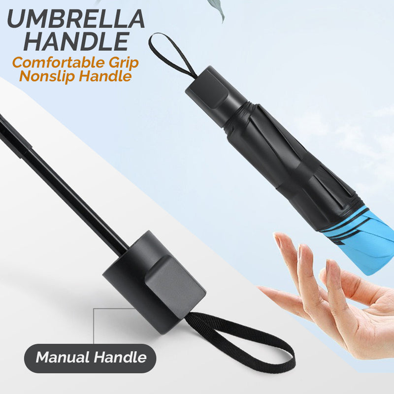 idrop UV Super Prevent Sun Compact Folding Sunscreen Waterproof Umbrella / Payung Hujan Dan Sinaran UV Mudah Alih / 手动uv雨伞厂家批发折叠太阳伞小防晒黑胶三折户外黑胶遮 阳伞商务