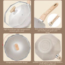 idrop [ 32CM ] Octagonal Pot Maifan Nonstick Flat Bottom Pot / Periuk Masak Nasi Maifan Tidak Lekat / 网红八角锅 麦饭石不粘锅 家用多功能平