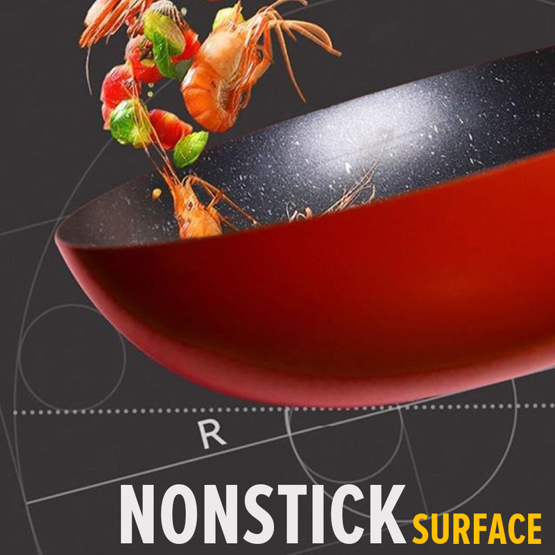 idrop [ 32CM ] Nano Glazed Granite Stone Nonstick Wok / Periuk Masak Batu / 32CM纳米釉面鹅软石不粘炒锅