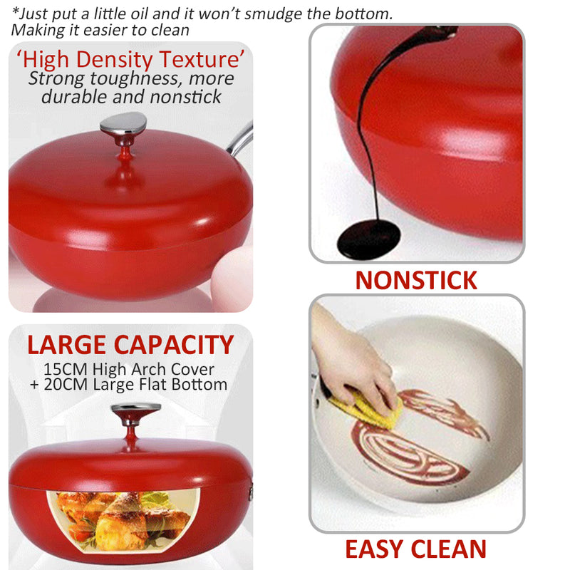 idrop [ 18CM + 28CM + 30CM ] Pebble Pot Nonstick Pot & Pan Set / Set Periuk masak Nonstick / 鹅软石不粘锅