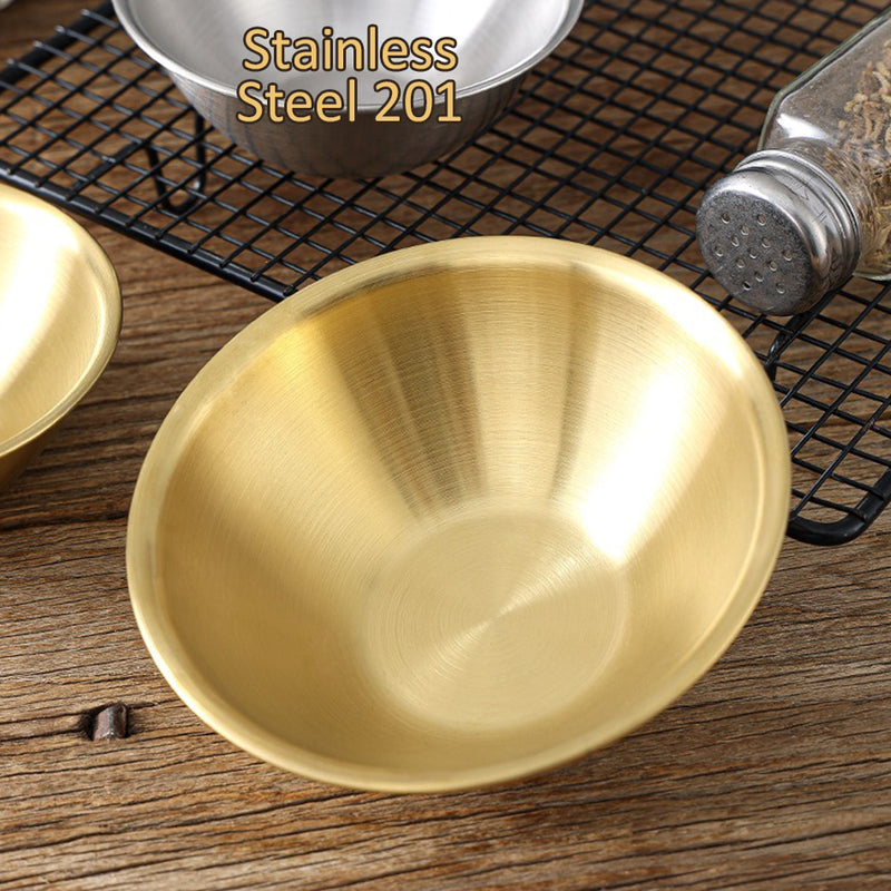 idrop Gold Plated V-Shape Bowl Stainless Steel 201 / Mangkuk Warna Emas Keluli Tahan Karat Bentuk V /