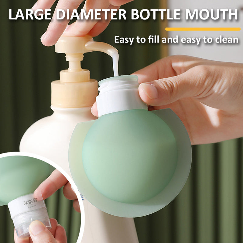 idrop [ 3PCS / 90ML ] Travel Silicone Dispensing Bottle / Botol Silikon Kecil Mengembara / 旅行硅胶分装瓶90ML(3个装)