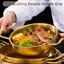 idrop Stainless Steel Double Ear Pot Pan SUS201 / Mangkuk Piring Keluli Tahan Karat / 不锈钢双耳海鲜锅(201)
