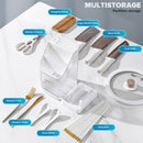 idrop Kitchen Transparent Utensil Chopstick Knife Holder Storage / Bekas Penyimpanan Perkakas Dapur / 塑料透明刀架筷子筒带锅盖座
