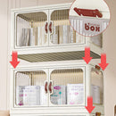 idrop [ 3 LAYER ] Folding Storage Cabinet Box with Wheels / Kotak Penyimpanan Barang Mudah Lipat / 43.5CM面宽3层折叠收纳柜(配4个轮)