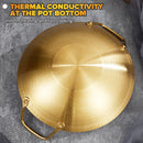 idrop Golden Nonstick Honeycomb Anti Scratch Resistant Kitchen Cooking Wok / Periuk Memasak Honeycomb Masak Tidak Lekat  / 金色不粘蜂窝防刮耐厨房烹饪炒锅