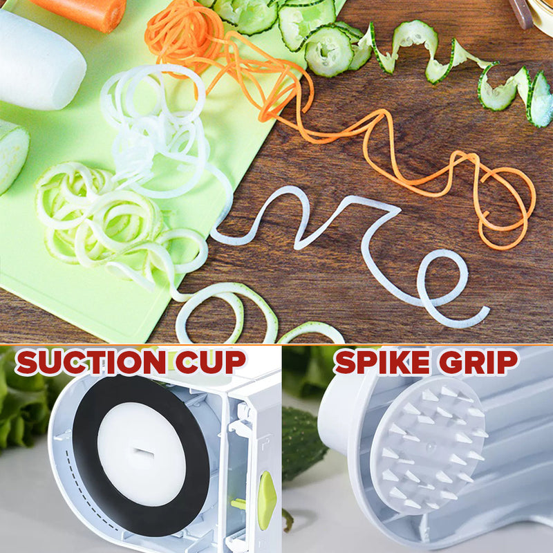 idrop Vegetable Spiral Cutter Slicer Hand Cranked with Suction Base / Pemotong Sayur / 手摇卷丝器(切菜器)