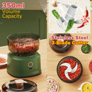 idrop  350ML Smart Electric Food Blender Chopper Processor USB Rechargeable / Mesin Pengisar Makanan Elektrik Boleh Mengecas / 350ML 智能电动食品搅拌机切碎机处理器 USB 可充电