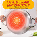 idrop [ 28CM / 30CM ] Stainless Steel Honeycomb Hot Pot Periuk Hot Pot / Keluli Tahan Karat Corak Honeycomb / 不锈钢蜂窝火锅