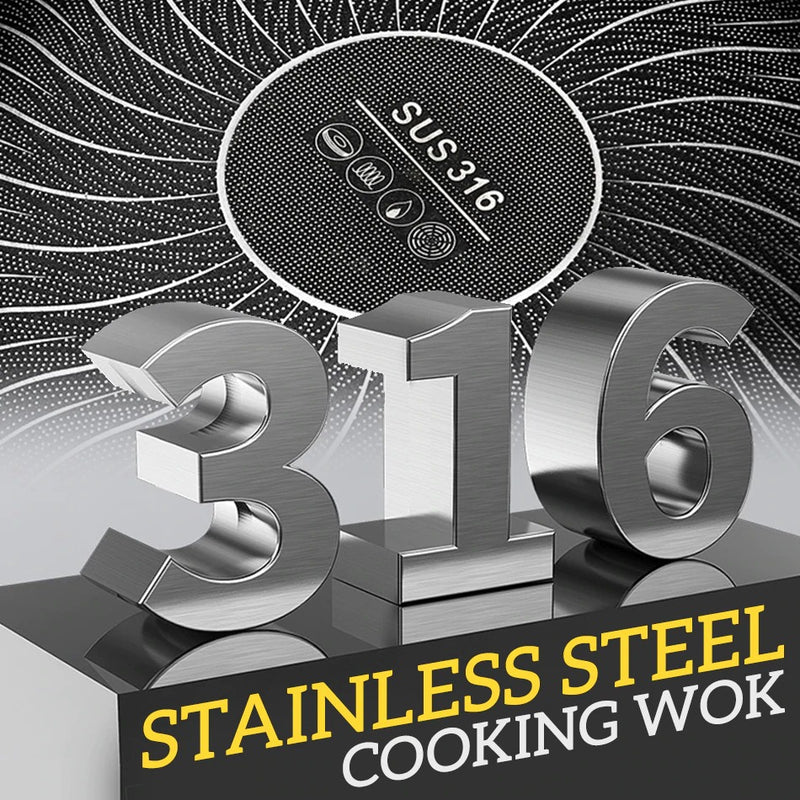 idrop [ 34CM ] SUS316 Stainless Steel Non Stick Double Sided Honeycomb Cooking Frying Pan Wok / Kuali Memasak Keluli / 不锈钢不粘双面蜂窝煎锅炒锅