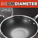 idrop [ TOP SUPER COMBO SET ] 65CM Cooking Wok & Lid Cover & Long Spatula Ladle & 40CM Wok & 28CM Wok & 34CM Wok / Kuali Masak Nonstick Honeycomb 65CM & Penutup Tudung & Senduk Spatula Panjang & Kuali 40CM & Kuali 28CM & Kuali 34CM