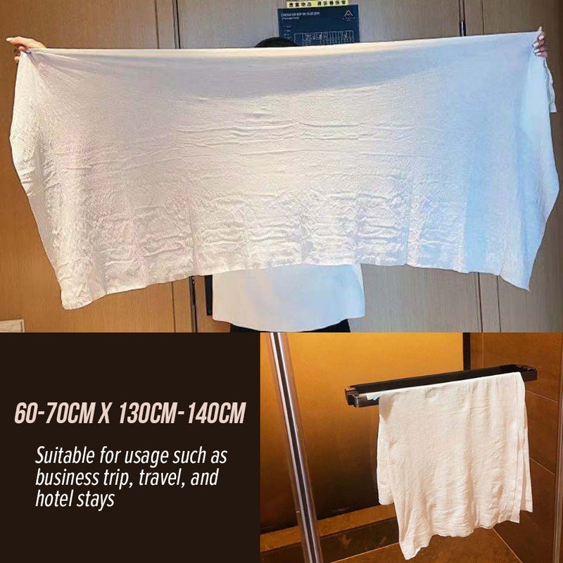 idrop Disposable Cotton Soft Bath Towel / Tuala Pakai Buang Kain Cotton / 一次性压缩浴巾毛巾纯棉加厚洗脸巾便携式旅行酒店洗澡巾