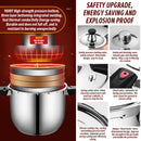 idrop [ 28CM ] 10L Stainless Steel Pressure Cooker / Pemasak Tekanan Keluli Tahan Karat / 28CM商用压力锅(10L)