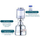 idrop [ 3 IN 1 ] Three Speed Booster Faucet Splash Proof Water Purifier Transparent / Kepala Paip Air 3 IN 1 dan Penapis / 三挡增压水龙头防溅净水器