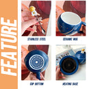 idrop [ 400ml ] Astronaut Space Planet Cup Warmer with Ceramic Mug / Pemanas Cawan dan Cawan Seramik Planet Angkasawan / 宇航员星球恒温陶瓷杯(带恒温)