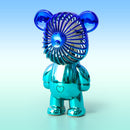 idrop USB Rechargeable Gradient Color Bear Fan / Kipas USB Beruang Warna Warni / USB充电渐变色小熊风扇