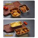 idrop Rectangle Square Stainless Steel Golden Plated Snack Box / Bekas Makanan Warna Emas Bentuk Petak Segi Empat Tepat / 不锈钢方 形小食盒 不锈钢方形 小食盒