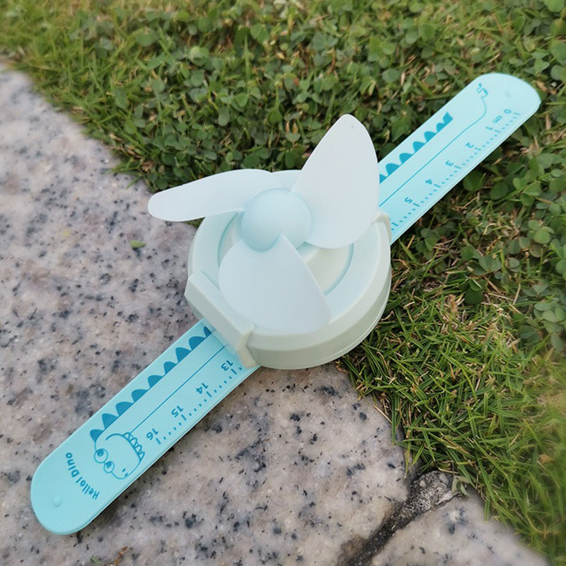 idrop Small Watch USB Mini Fan / Kipas USB Jam Lengan / 啪啪带卡通手表风扇