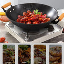 idrop [ 40CM 42CM ] Round Iron Cooking Wok / Kuali Masak Bulat / 新款陆一川铁锅