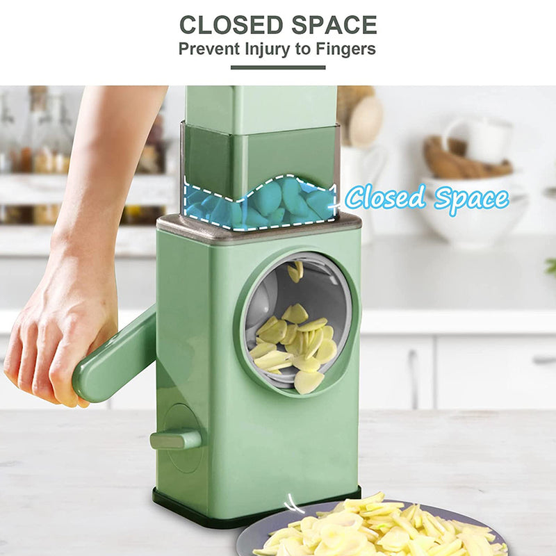 idrop Multifunctional Vegetable Grater Cutter Slicer Shredder Hand Rotary Roller / Penghiris Pemotong Sayur Pelbagai Guna / 多功能蔬菜刨丝器切菜机切片机切菜机手动旋转滚筒