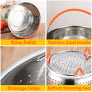 idrop [ 2L / 3L ] Stainless Steel Rice Steamer Strainer Basket / Bekas Cuci Basuh Beras Keluli Tahan Karat / [ 2L / 3L ] 不锈钢蒸饭箩筐