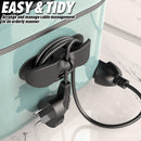 idrop Cable Organizer Wall Mounted Soft Silicone Cable Wire Management / Aksesori Pengurusan Kabel Wayar Silikon / 软硅胶绕线器