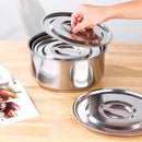 idrop [ 16 / 18 / 20CM ] 3 SET Kitchen Stainless Steel Pot Bowl / Set 3 Periuk Mangkuk Keluli tahan Karat / 16-20CM味盅三件套(STOCK POT)(16-18- 20)