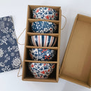 idrop [ 5PCS ] Japanese Style Ceramic Bowl Tableware Gift Box Set / Set Mangkuk Seramic Hadiah Saguhati /  (5P/BOX)日式和风餐具五陶瓷碗礼盒套装