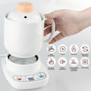 idrop [ 600ml ] Electric Mini Ceramic Soup Porridge Cup Mug Cooker / Pemanas Memasak Cawan Seramik Elektrik / 办公室小型陶瓷电炖杯多功能玻璃电热杯子宿舍加热烧水全自动煮粥